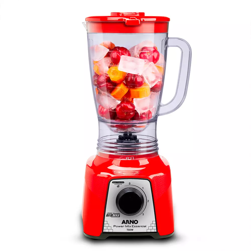 LICUADORA ARNO 2.4 LTS ROJO POWER MIX ESSENTIAL LQ18 3VELOC 700W LN3115B2
