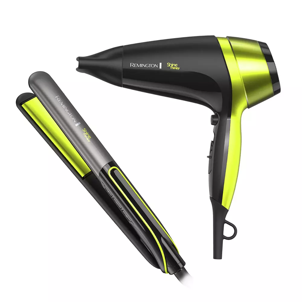 COMBO PALTA REMINGTON PLANCHITA + SECADOR SHINE THERAPY D13A