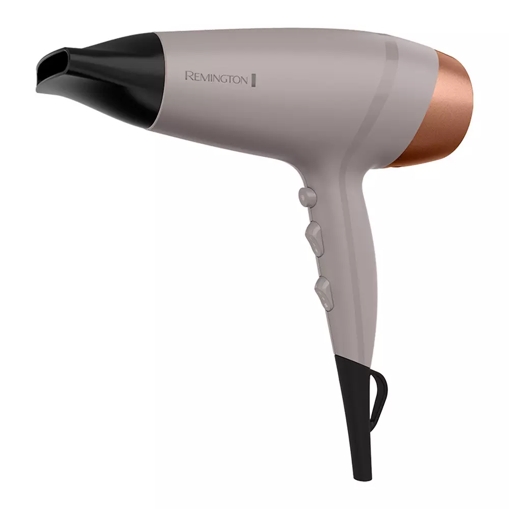 SECADOR DE PELO REMINGTON 2200W COLAGENO Y BIOTINA THERAPY GRIS CLARO D26A