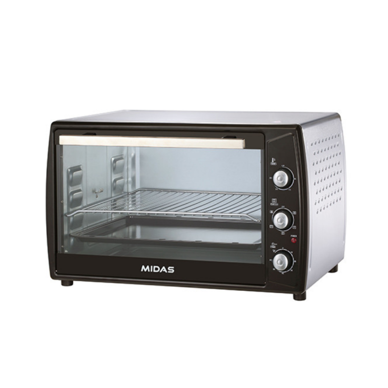 HORNO ELECTRICO MIDAS 63 LITROS INOX NEGRO MD-HE63