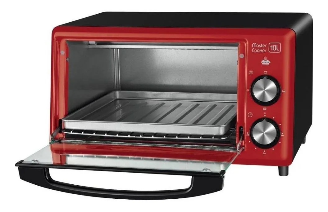 HORNO ELECTRICO MONDIAL 10 LITROS ROJO-MD-FR-20