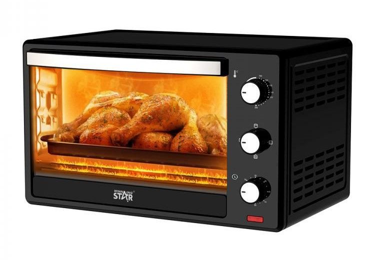 HORNO ELECTRICO WINNING STAR 38 LITROS NEGRO-ST-9620