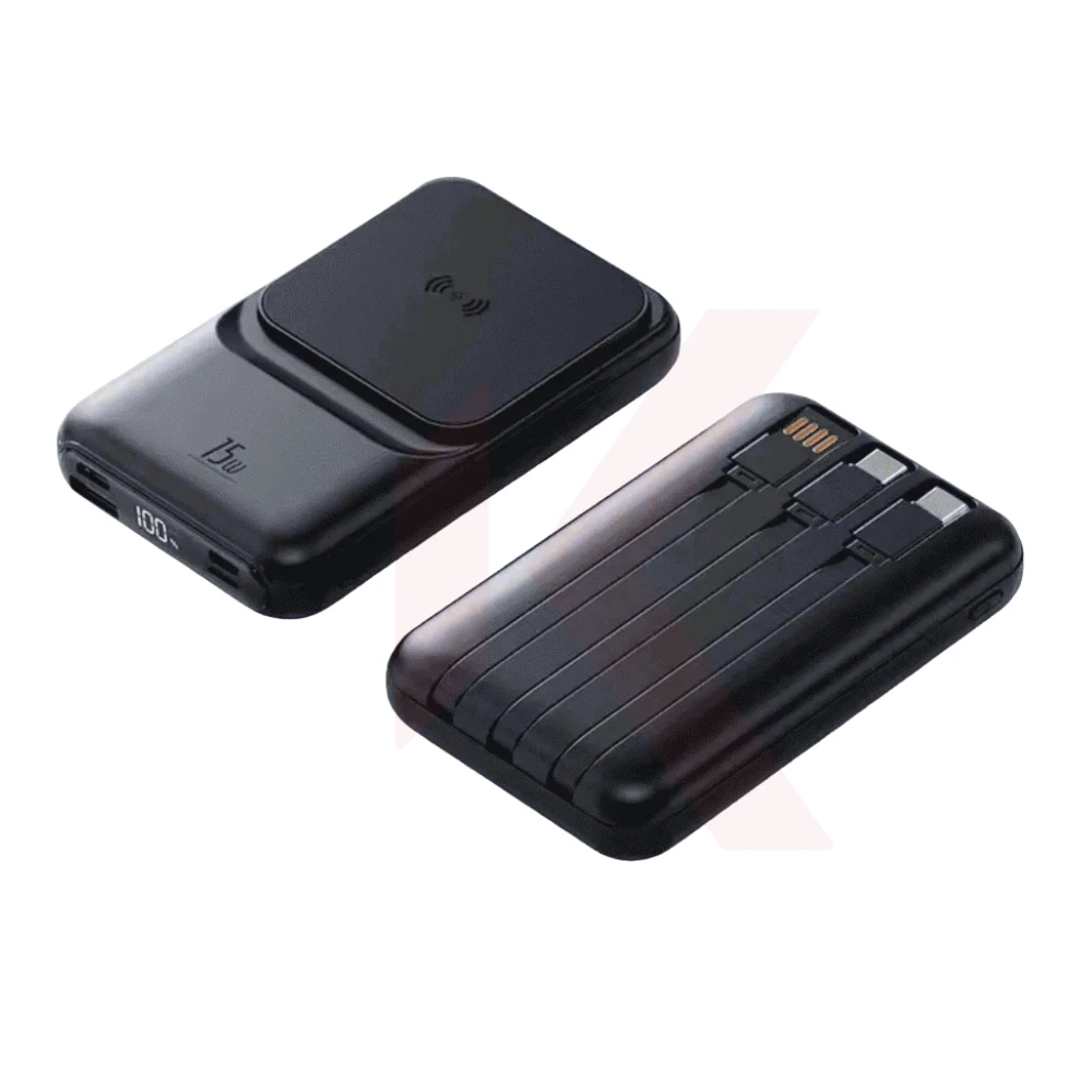 CARGADOR PORTATIL ECOPOWER EP-C860 12000MAH COLOR NEGRO