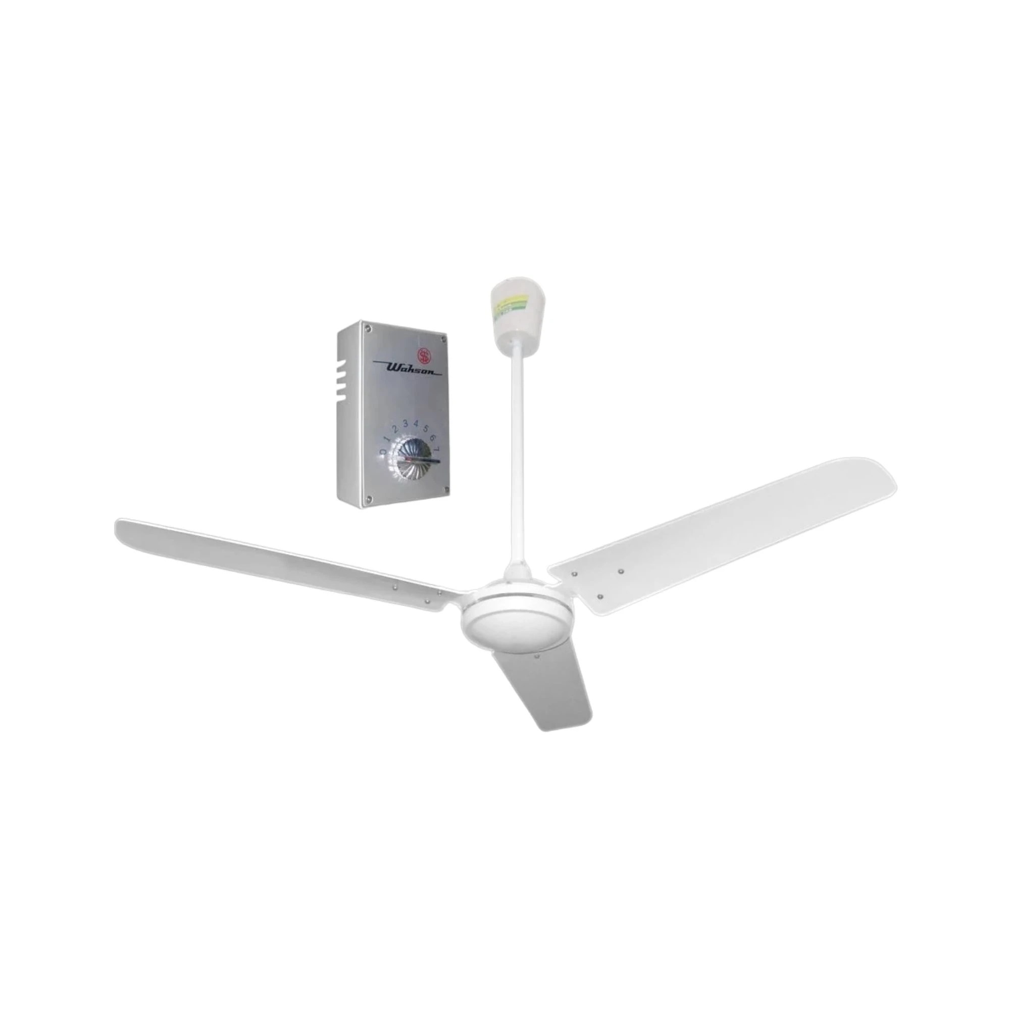 VENTILADOR DE TECHO WAHSON BLANCO 56 MOTOR PESADO 7 VELOCIDADES