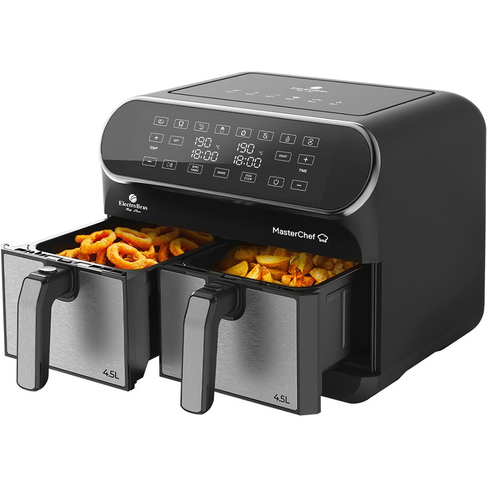 FREIDORA AIR FRYER ELECTROBRAS 9 LITROS MASTER CHET NEGRO -MD-EBAF-90X2