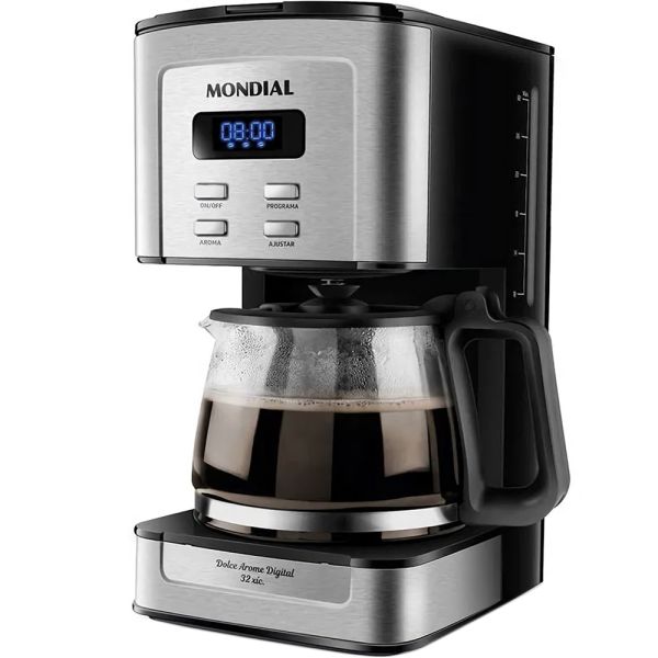 CAFETERA ELECTRICA MONDIAL DOLCE AROMA DIGITAL NEGRO-C-44-32X-SDI