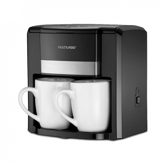 CAFETERA MULTILASER DE DOS TAZAS NEGRO-BE010