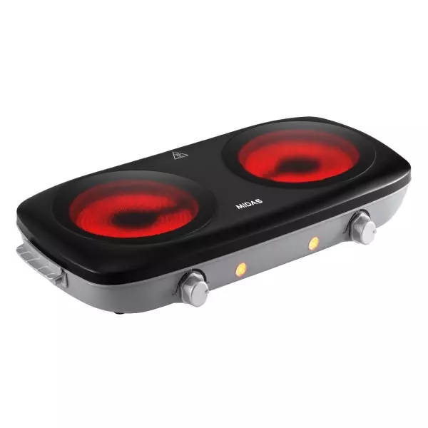 PLACA INFRARROJA MIDAS 2600 WATTS DOBLE VITROCERAMICA-PD23B