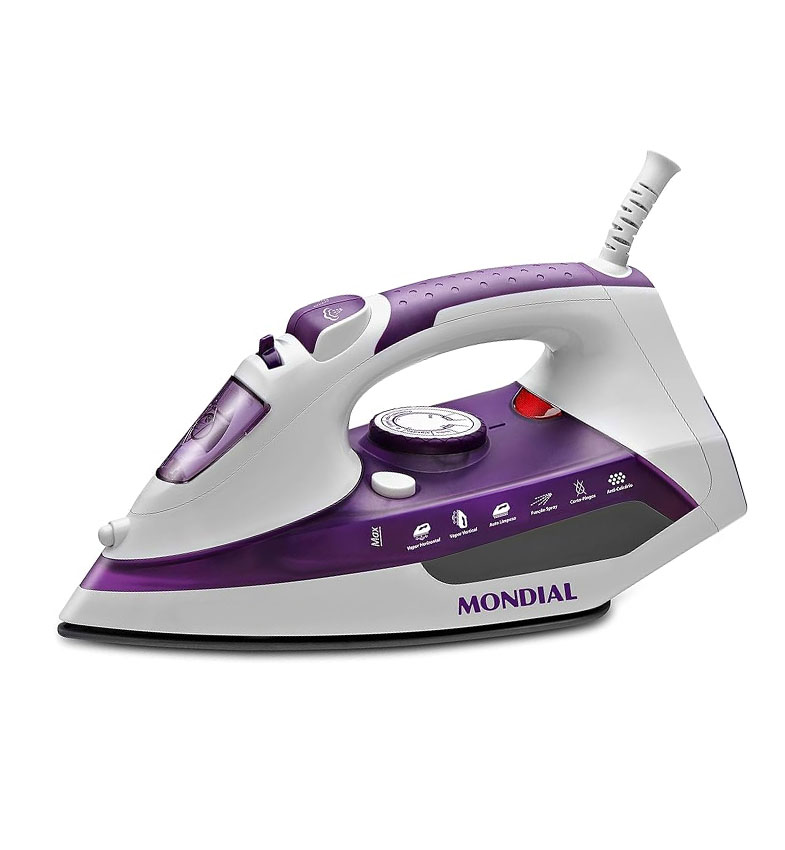 PLANCHA A VAPOR MONDIAL LILA  2000W 3 EN 1 -MOD-F-40