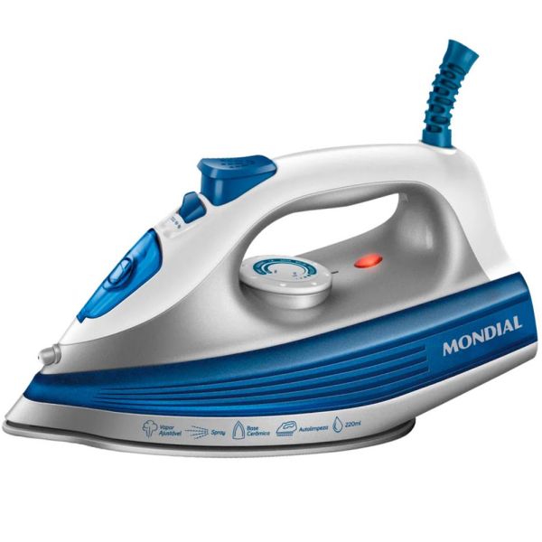 PLANCHA A VAPOR MONDIAL AZUL-MD- FVN-01BL