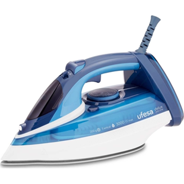 PLANCHA A VAPOR UFESA AZUL DELUX AUTO STOP -PV3300