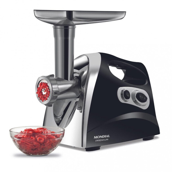 MOLEDOR DE CARNE ELECTRICO MONDIAL PREMIUM NEGRO 500W-MD- MC-03