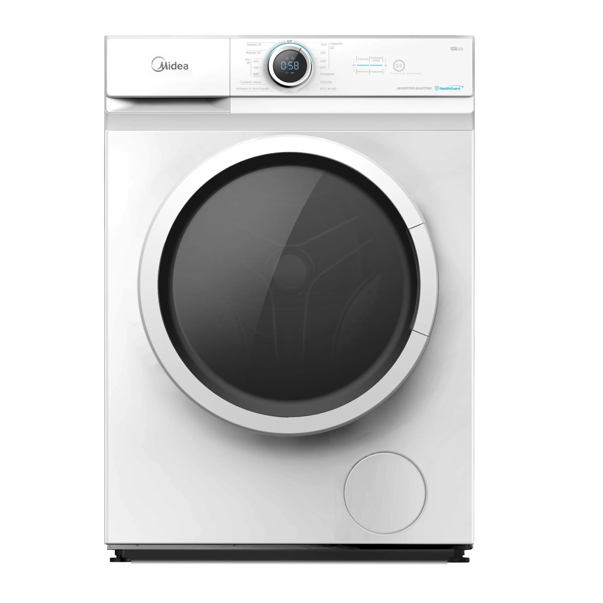 LAVARROPA AUTOMATICA CARGA FRONTAL MIDEA 7KG BLANCO-MF100W70/W