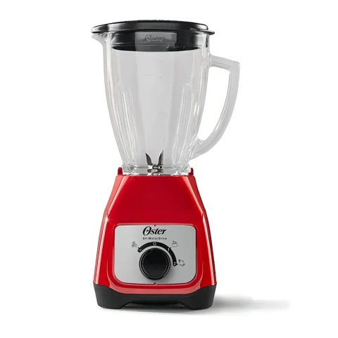 LICUADORA OSTER 1.5 LTS ROJO 550W 2 VEL JARRA DE VIDRIO BLSTKAG-RRD-053
