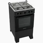 COCINA A GAS ATLAS 4H COLISEUM PLUS S/E NEGRO-300001111