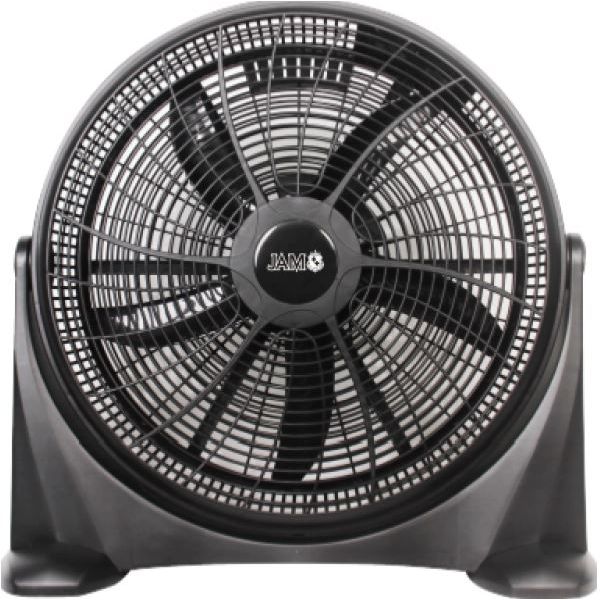 VENTILADOR DE PISO JAM NEGRO DE PLASTICO -TBF-1221 20"
