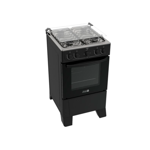 COCINA A GAS JAM COMBI 4H CON HORNO NEGRO