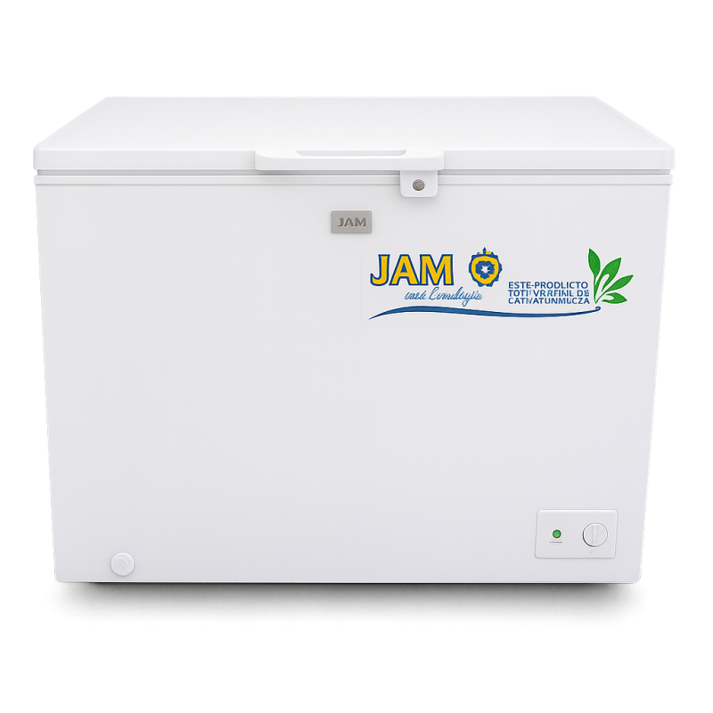 CONGELADOR JAM 320 LTS BLANCO INVERTER TAPA DE VIDRIO DESLIZABLE- JAMS-290B