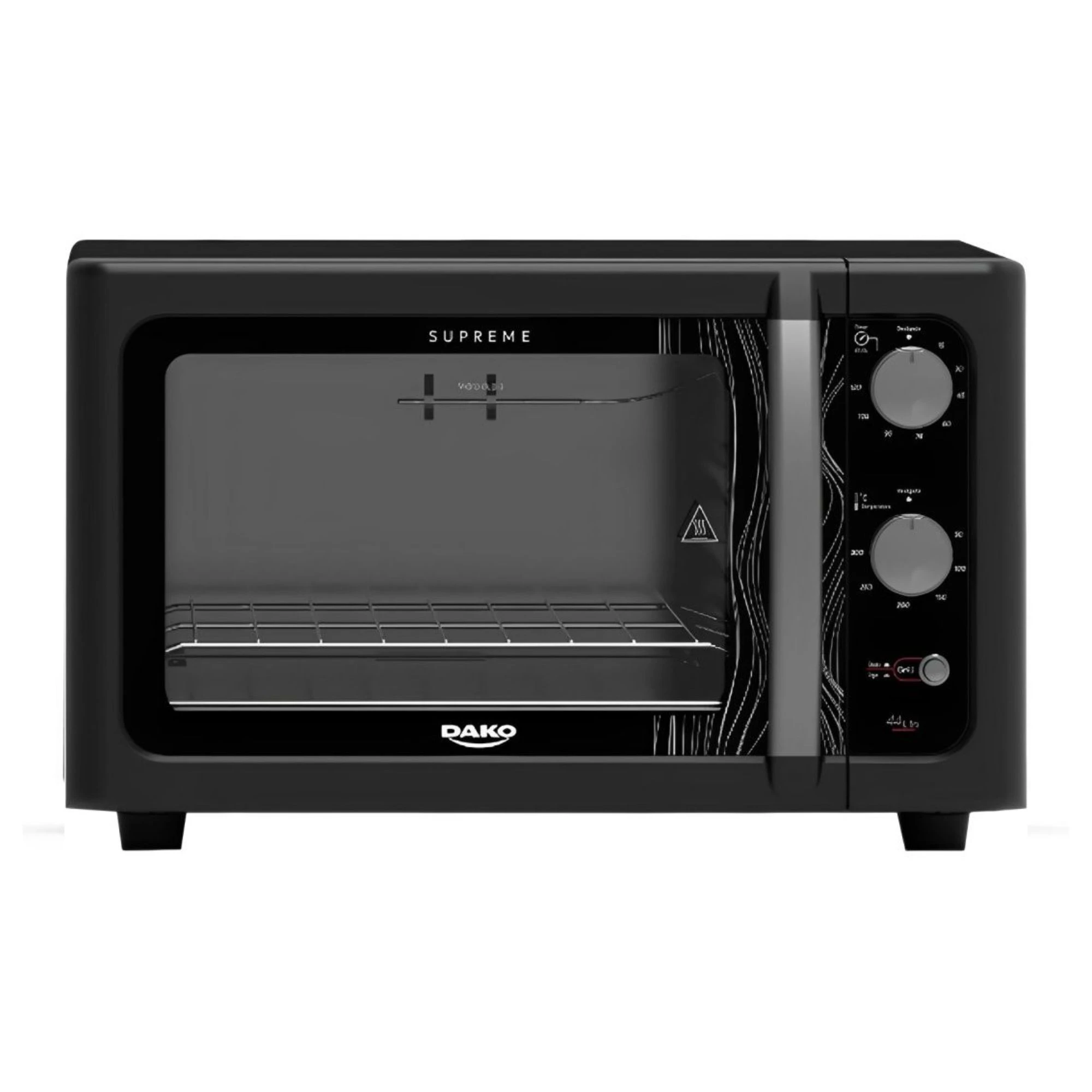 HORNO ELECTRICO DAKO SUPREME 44 LITROS NEGRO