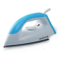 PLANCHA A SECA MIDAS CELESTE/BLANCO MD- 1100W