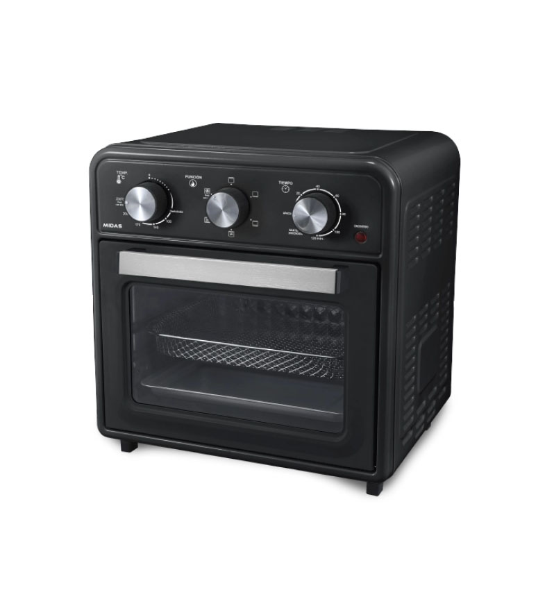HORNO AIR FRYER MIDAS AIRCHEFF 20 LITROS NEGRO