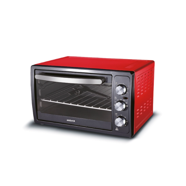 HORNO ELECTRICO MIDAS 46 LITROS ROJO- MD-HE46RC 