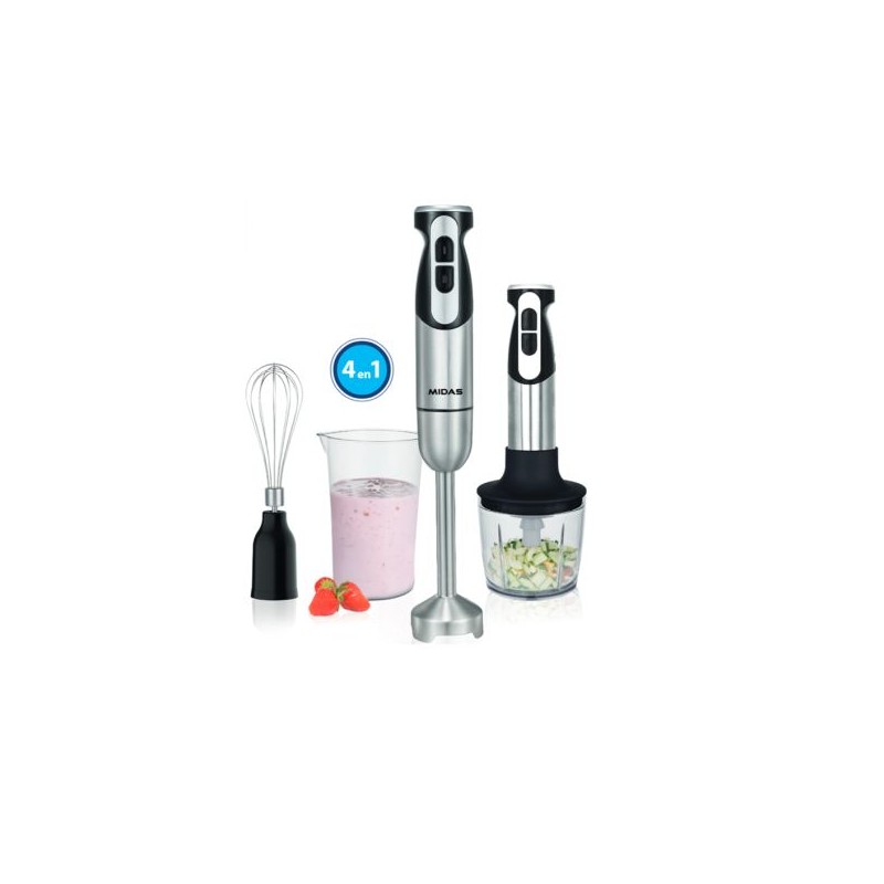 MIXER MIDAS4 EN 1 800W INOX CON ACCESORIOS-MD-MEGAMIXER