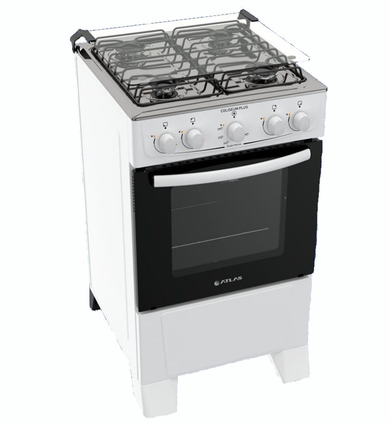 COCINA A GAS ATLAS 4H COLISEUM PLUS BLANCO-300001110