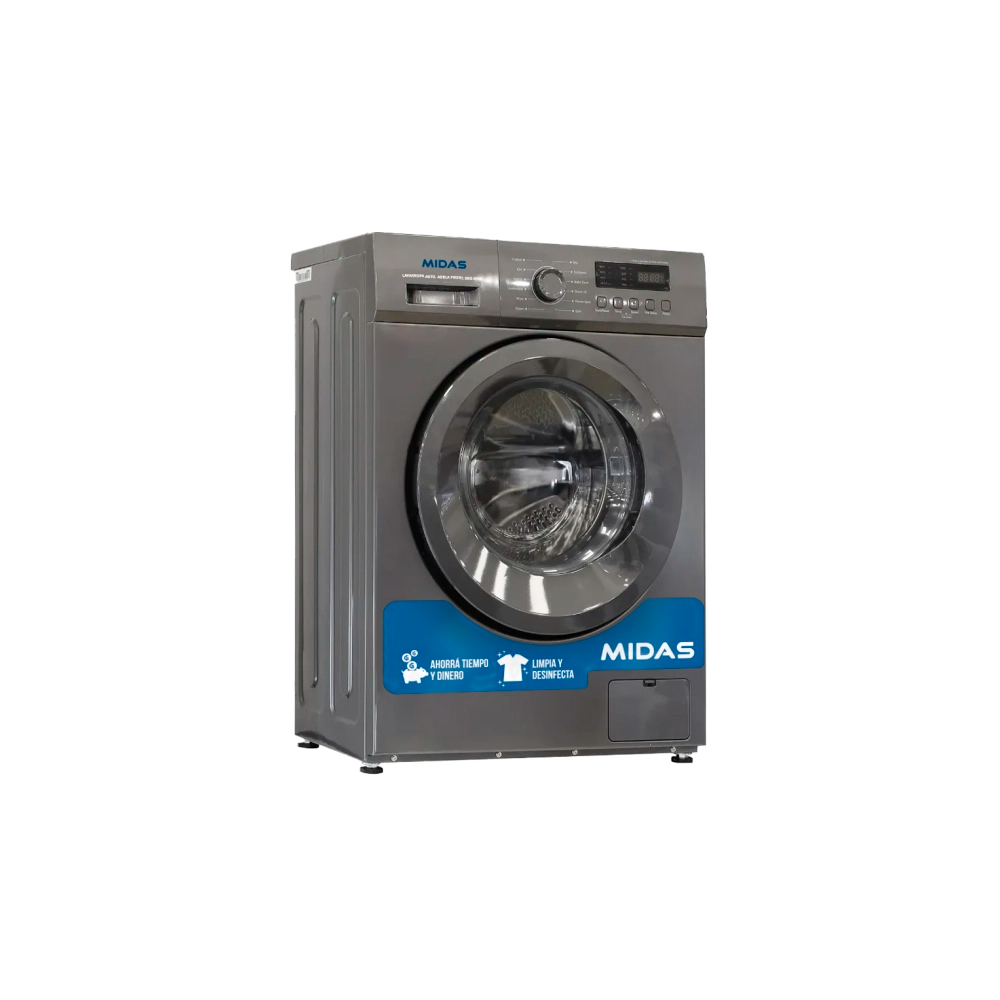 LAVARROPA AUTOMATICA  MIDAS 8KG ADELA CARGA FRONTAL INOX
