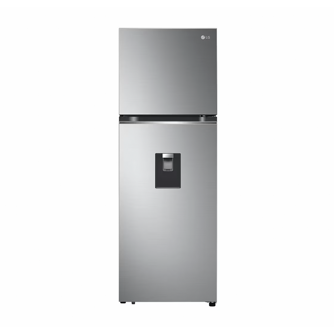 HELADERA LG 334 LITROS FRIO SECO CON DISPENSER INVERTER INOX-VT34WPP