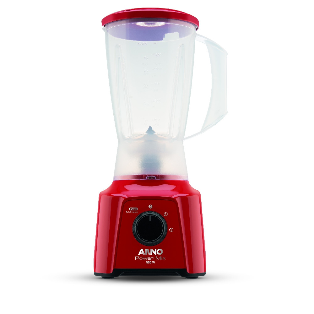 LICUADORA ARNO 1.25 LTS ROJO POWER MIX 550W LQ11 2VELOC-LN2805B2